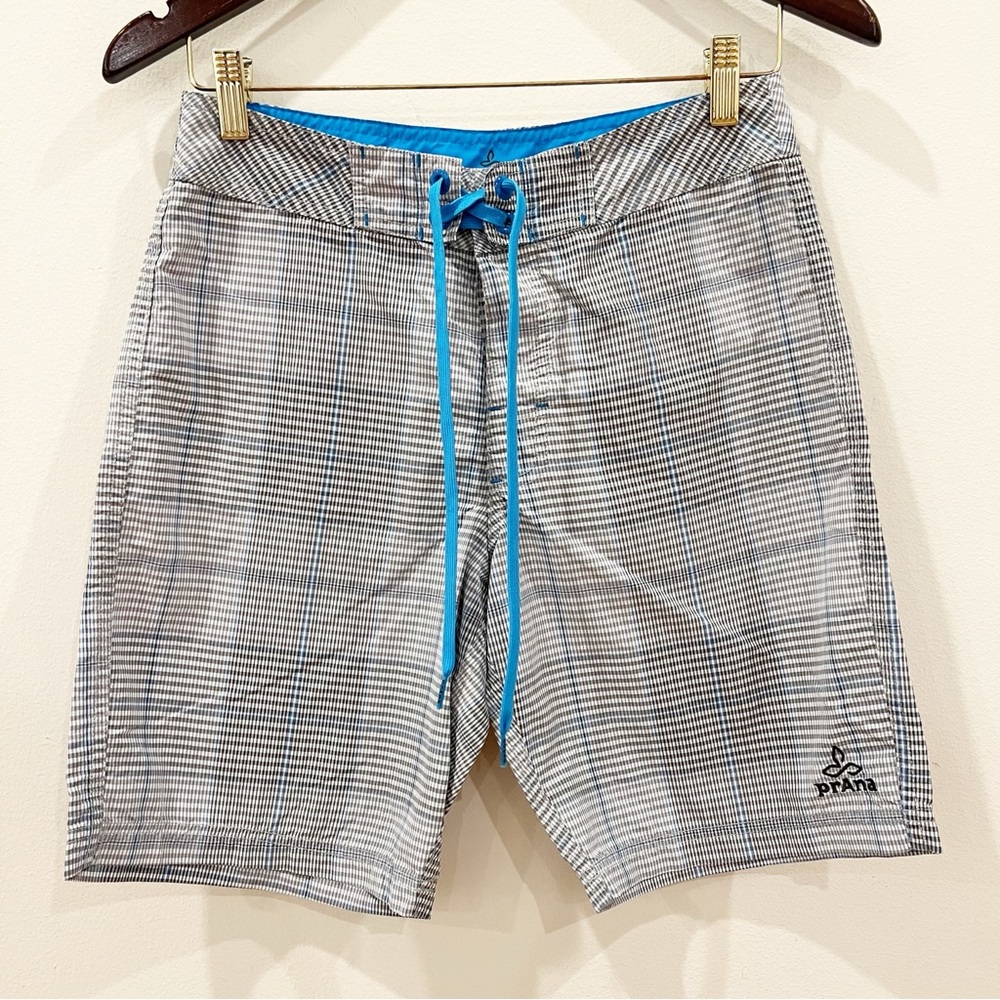 Prana Swim Shorts Mens 28 Blue El Porto Boardshort UPF 50 Outdoor Beach Surf